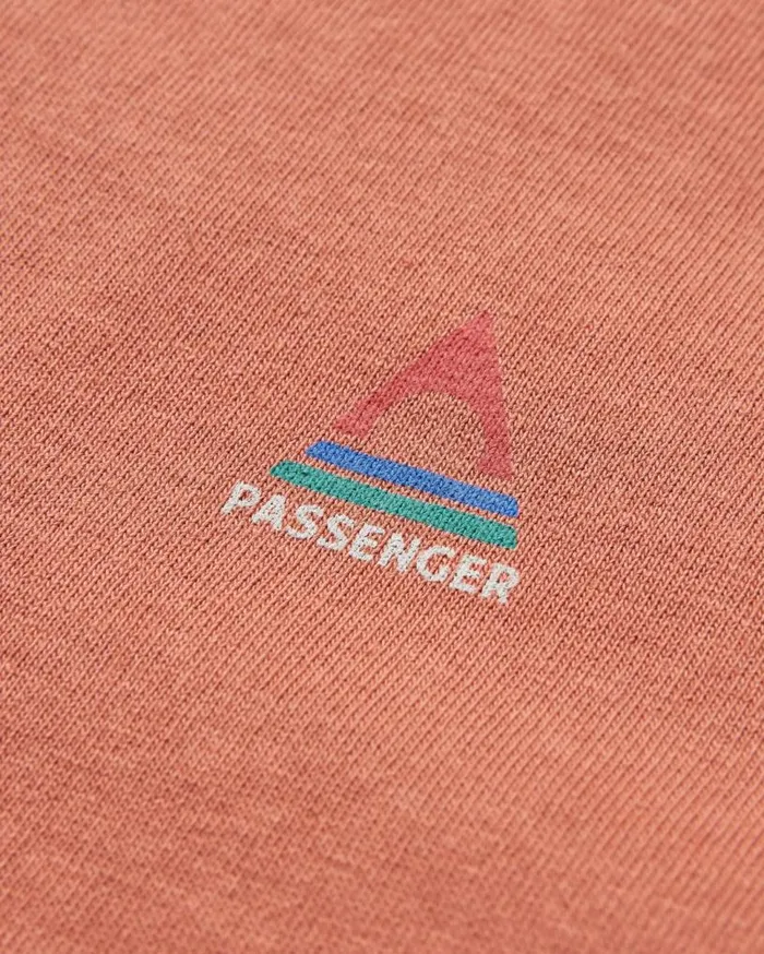 Passenger Clothing Classic Logo Recycled Cotton TShirt Baked Clay Men TShirts and Vests