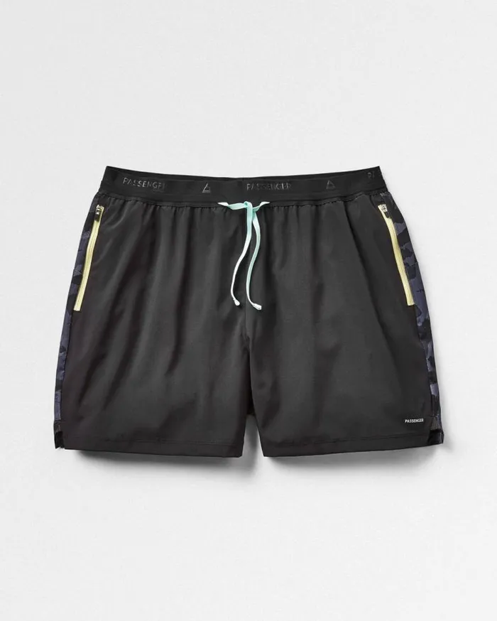 Passenger Clothing Exploration Trail Recycled Shorts Black Men Activewear