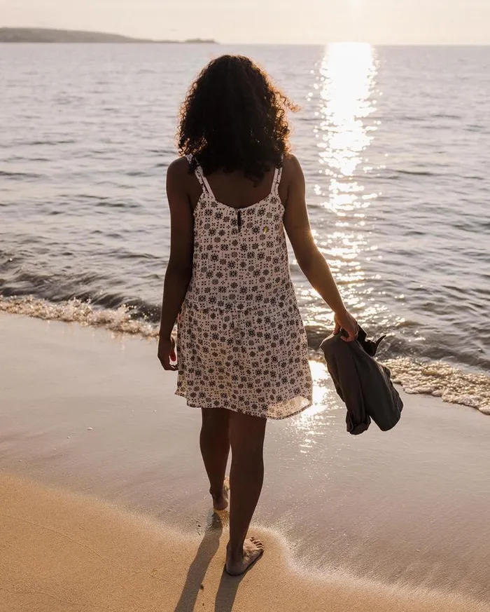 Passenger Clothing Floaty Layered Dress Simple Tile Ivory Women Dresses and Skirts