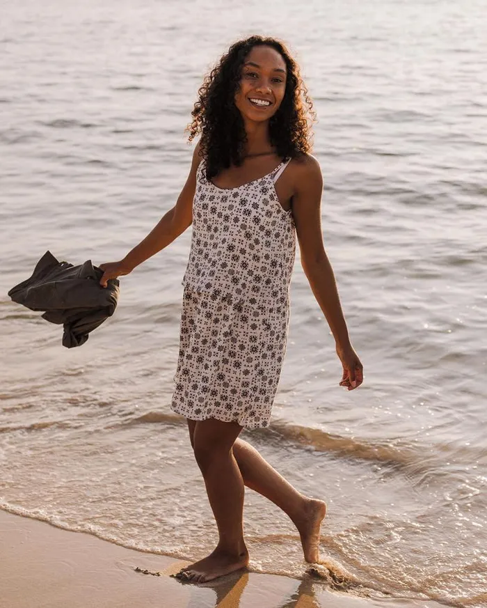 Passenger Clothing Floaty Layered Dress Simple Tile Ivory Women Dresses and Skirts