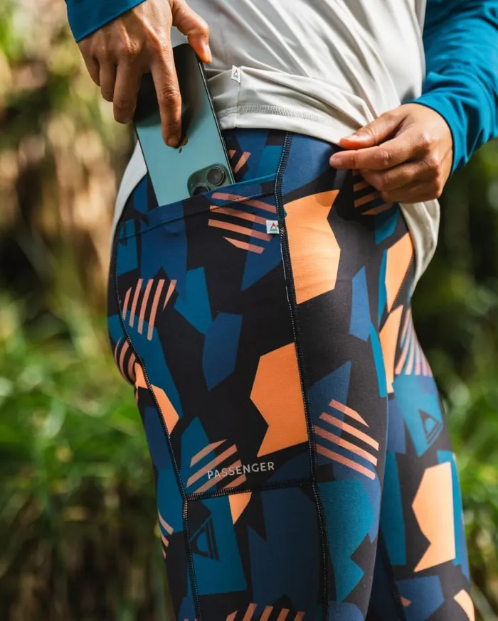 Passenger Clothing Fresh Air 20 Recycled Leggings Apricot Camo Women Activewear