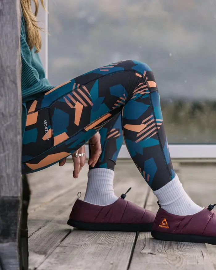 Passenger Clothing Fresh Air 20 Recycled Leggings Apricot Camo Women Activewear