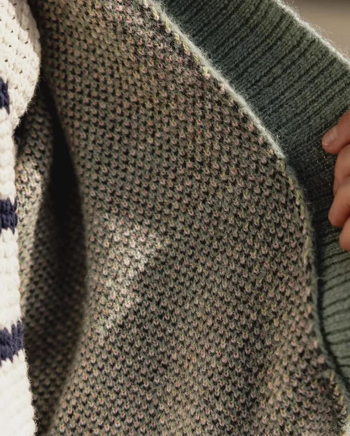 Passenger Clothing Leif Recycled Yarn Cardigan Pistachio Women Knitwear
