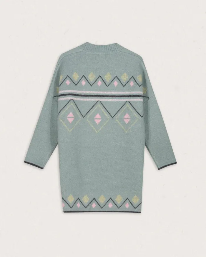 Passenger Clothing Leif Recycled Yarn Cardigan Pistachio Women Knitwear
