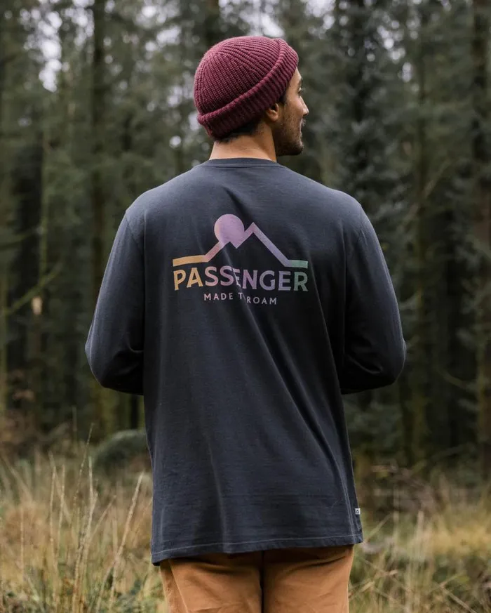 Passenger Clothing MTR Recycled Cotton LS TShirt Black Men TShirts and Vests