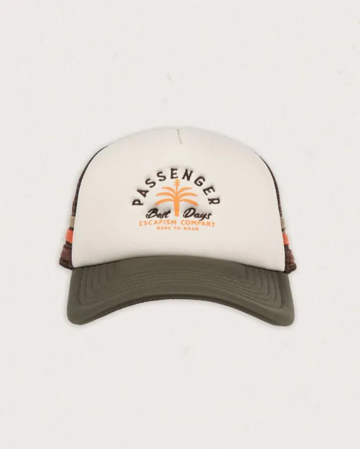 Passenger Clothing Onda Snapback Trucker Cap Khaki WomenMen Caps and Hats
