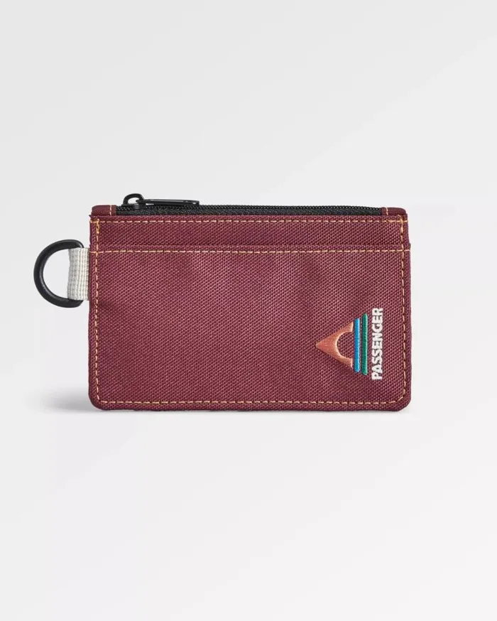 Passenger Clothing Recycled Card Holder Burgundy WomenMen Backpacks and Bags