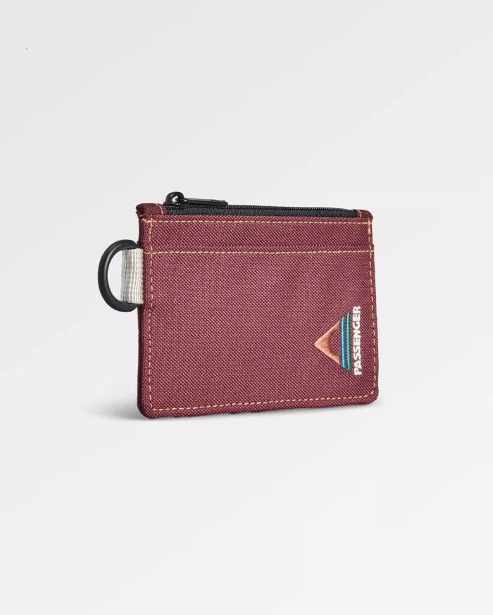 Passenger Clothing Recycled Card Holder Burgundy WomenMen Backpacks and Bags