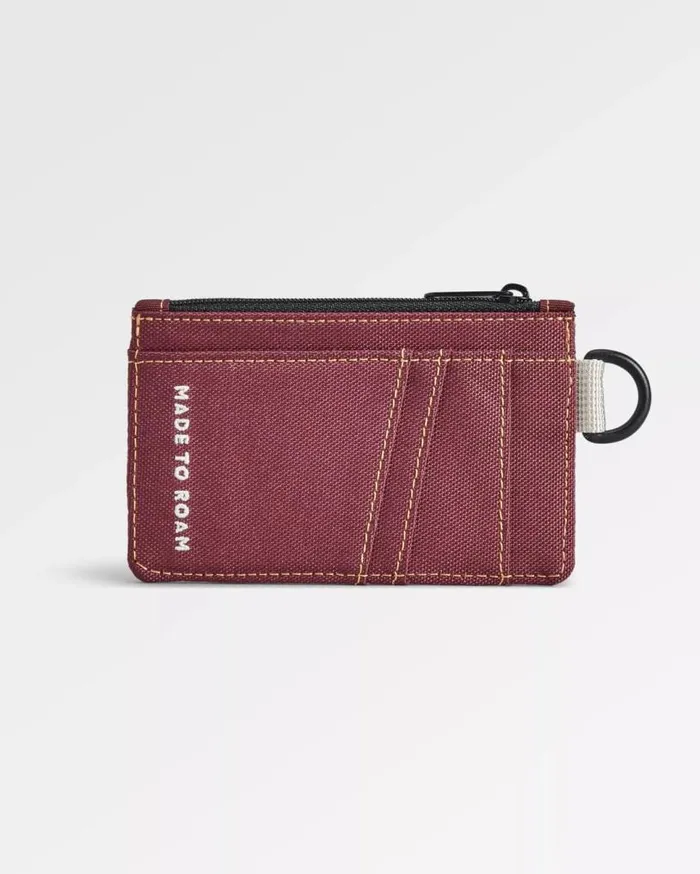 Passenger Clothing Recycled Card Holder Burgundy WomenMen Backpacks and Bags