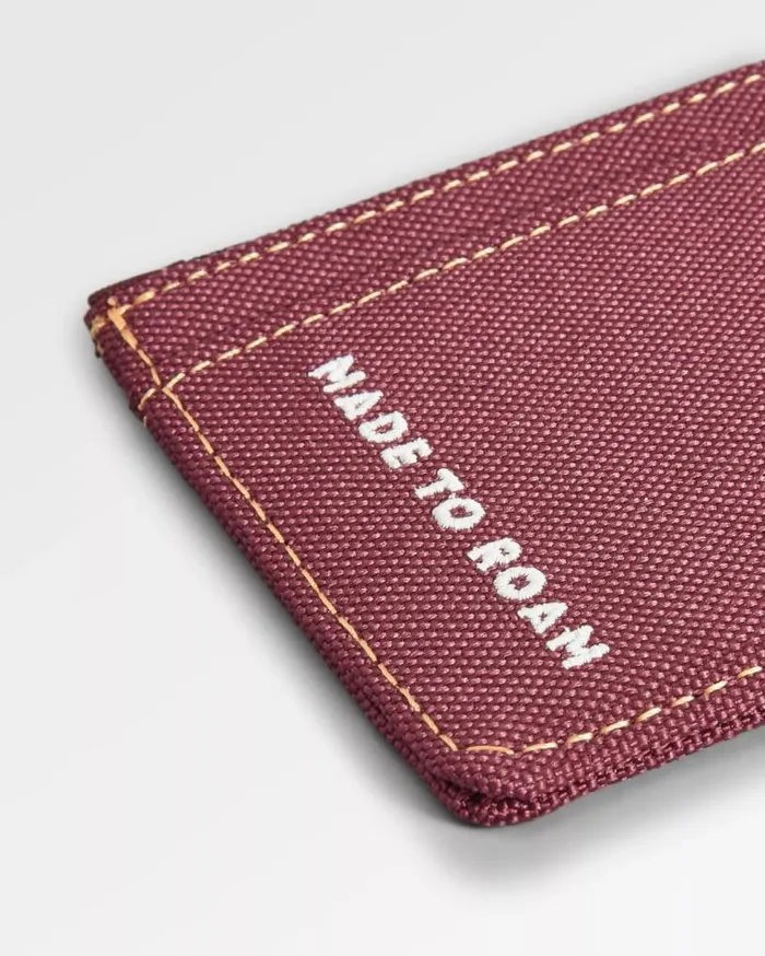 Passenger Clothing Recycled Card Holder Burgundy WomenMen Backpacks and Bags