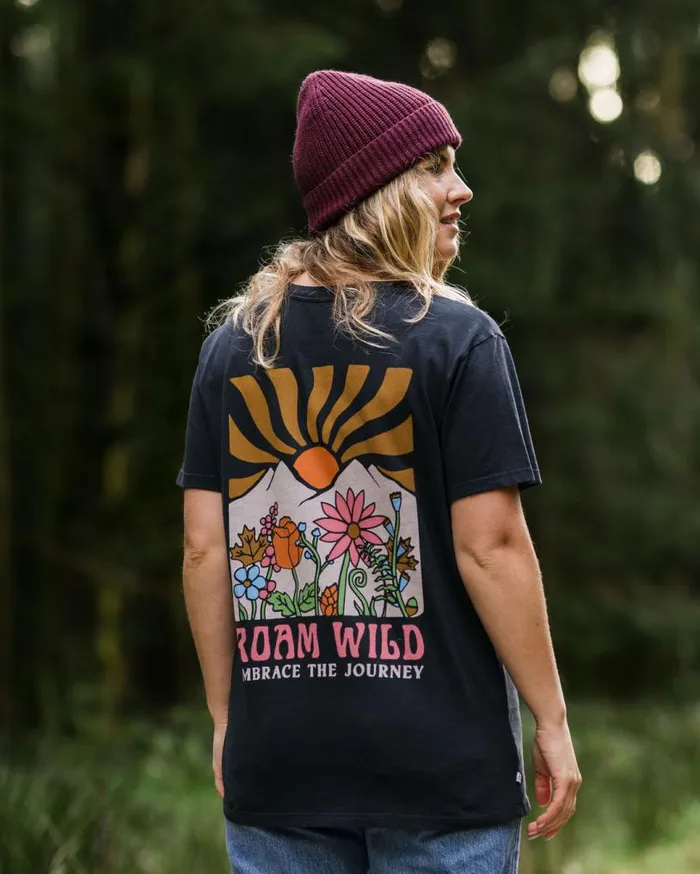 Passenger Clothing Roam Wild Recycled TShirt Black Women Tops and TShirts