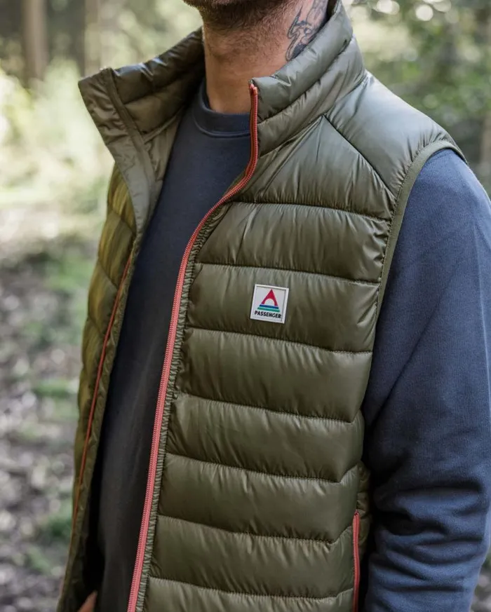 Passenger Clothing Roamer Insulated Vest Khaki Men Jackets
