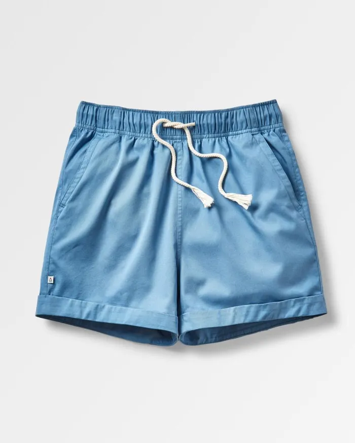 Passenger Clothing Santosa Twill Short Blue Shadow Women Shorts