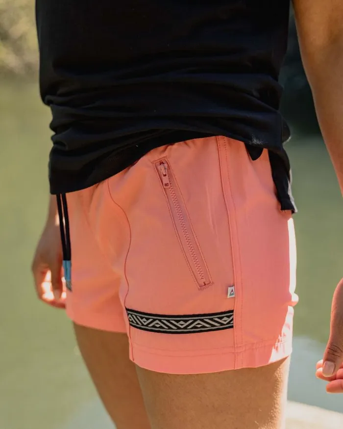 Passenger Clothing Shallows All Purpose Short Shell Pink Women Activewear