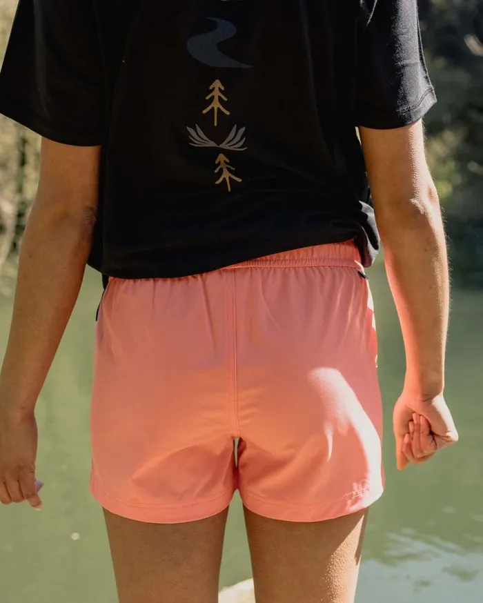 Passenger Clothing Shallows All Purpose Short Shell Pink Women Activewear
