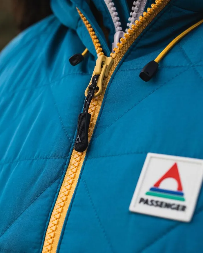 Passenger Clothing Singletrack Recycled Thermore Insulated Jacket Corsair Blue Jungle Green Women Activewear