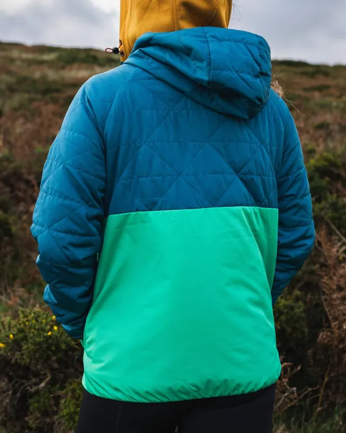 Passenger Clothing Singletrack Recycled Thermore Insulated Jacket Corsair Blue Jungle Green Women Activewear