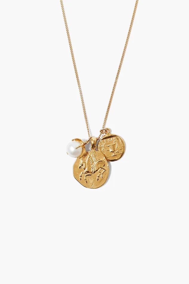 Pegasus Charm Necklace Gold Mix Women Chan Luu Necklaces