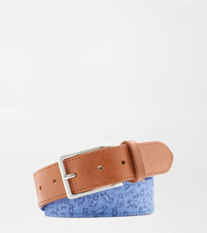 Peter Millar Belts Men Good Boy Printed Belt