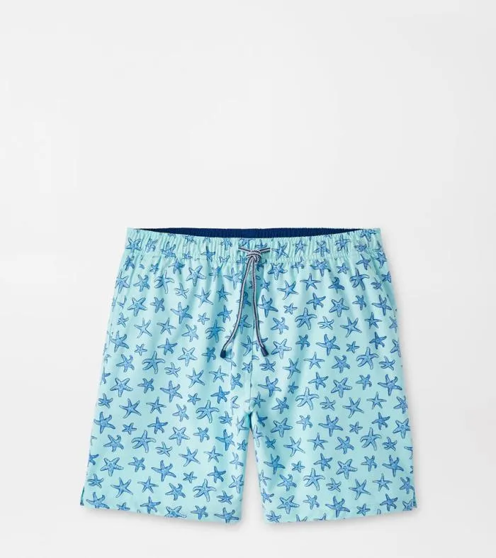 Peter Millar Swim Trunks Men Seeing Stars Magic Print Swim Trunk