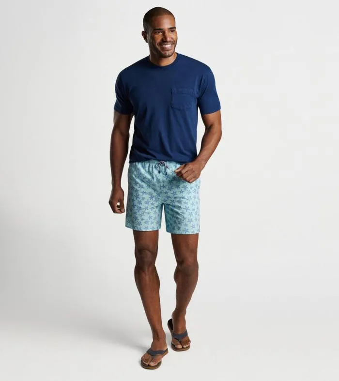 Peter Millar Swim Trunks Men Seeing Stars Magic Print Swim Trunk