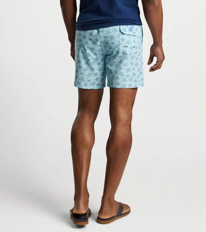 Peter Millar Swim Trunks Men Seeing Stars Magic Print Swim Trunk