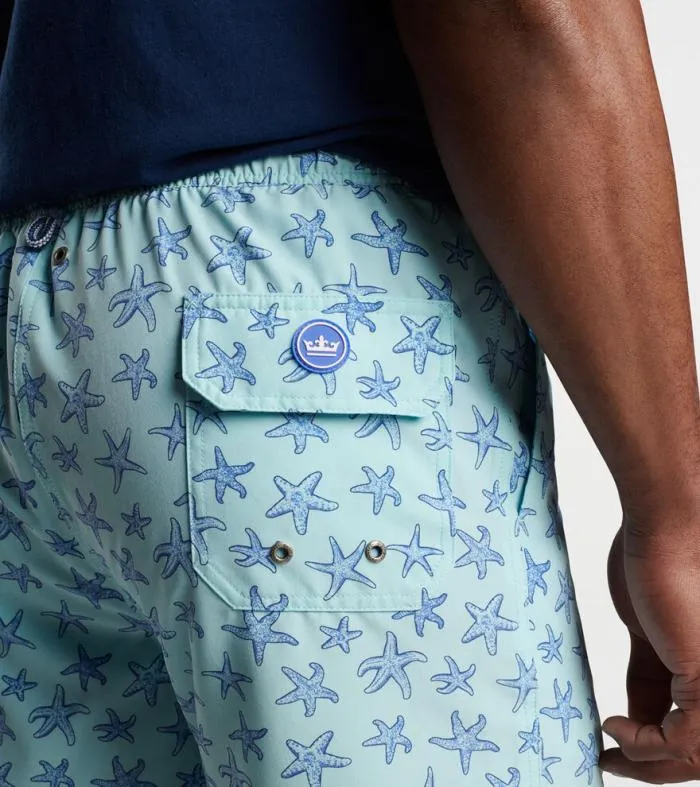 Peter Millar Swim Trunks Men Seeing Stars Magic Print Swim Trunk