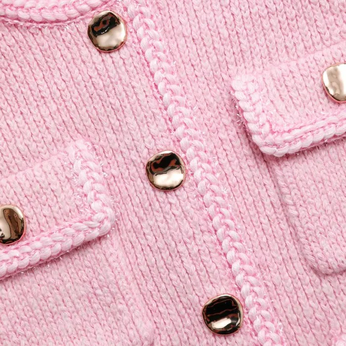 Pink Melange Merino Knit Skirt Women Self Portrait Knitwear Pink Melange Merino Knit Skirt Women Self Portrait Knitwear