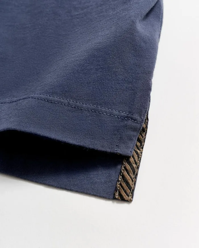 Polos Tees and Henleys Men Billy Reid Long Sleeve Pensacola Polo Navy