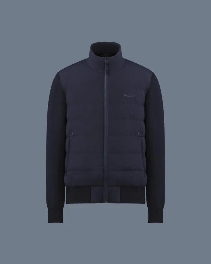 Puffer Men Mackage HANEYCITY Hybrid Light Down Jacket Cream Puffer Men Mackage HANEYCITY Hybrid Light Down Jacket Cream
