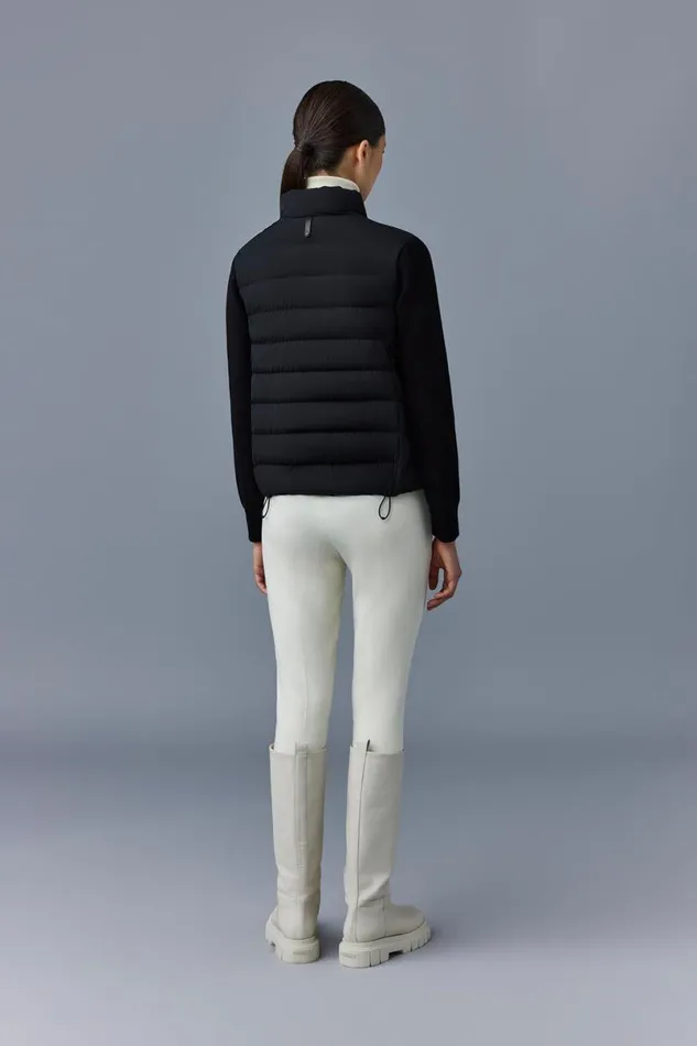 Puffers Women Mackage OCEANECITY Light Down Mixedmedia Jacket Black Puffers Women Mackage OCEANECITY Light Down Mixedmedia Jacket Black