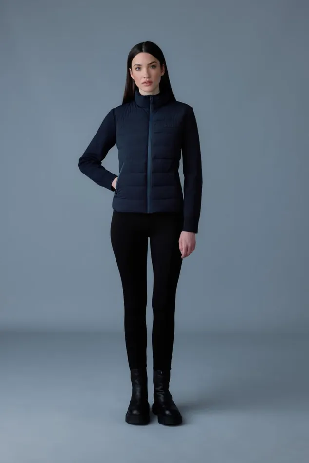 Puffers Women Mackage OCEANECITY Light Down Mixedmedia Jacket Black Puffers Women Mackage OCEANECITY Light Down Mixedmedia Jacket Black