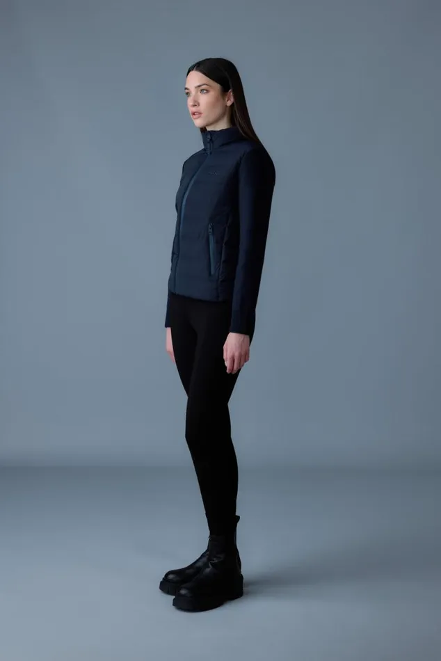 Puffers Women Mackage OCEANECITY Light Down Mixedmedia Jacket Black Puffers Women Mackage OCEANECITY Light Down Mixedmedia Jacket Black