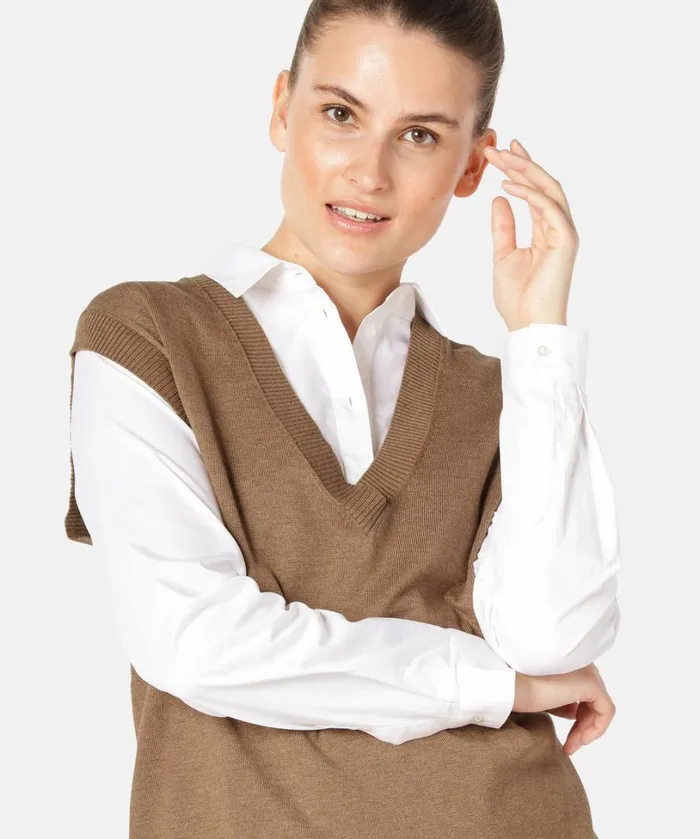 Pullover 8211 Dark Camel Clothing Ilse Jacobsen Knitwear Pullover 8211 Dark Camel Clothing Ilse Jacobsen Knitwear