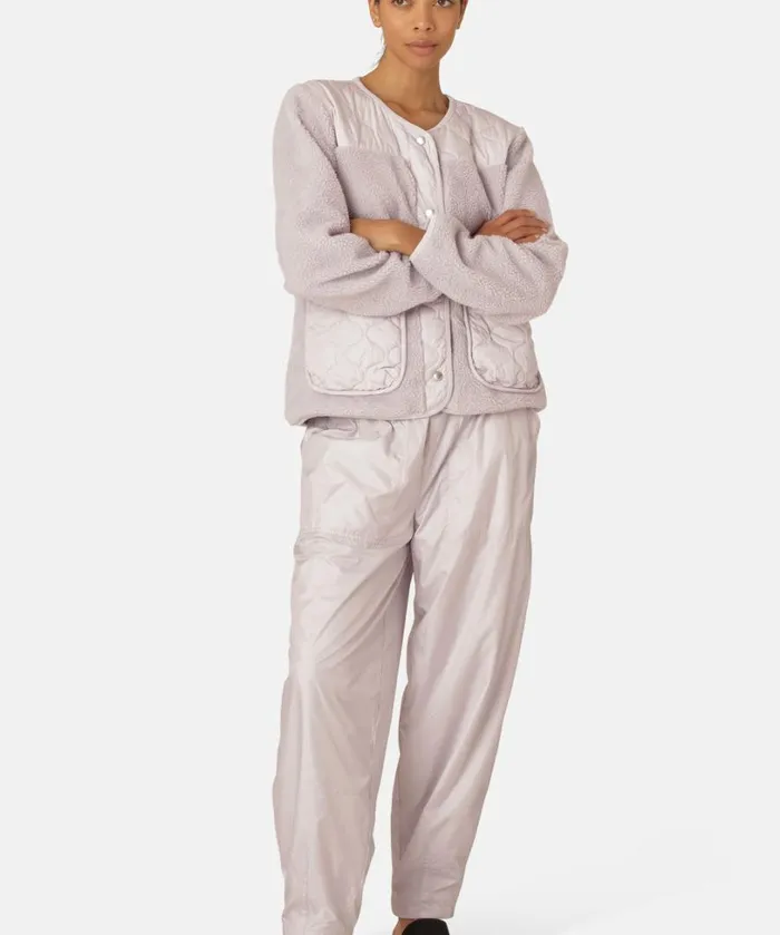 Quilt Fleece Jacket 8211 Concrete Outerwear Ilse Jacobsen All Jackets And Coats