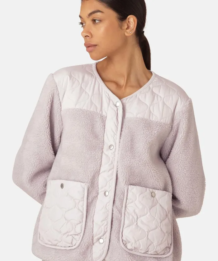 Quilt Fleece Jacket 8211 Concrete Outerwear Ilse Jacobsen All Jackets And Coats Quilt Fleece Jacket 8211 Concrete Outerwear Ilse Jacobsen All Jackets And Coats