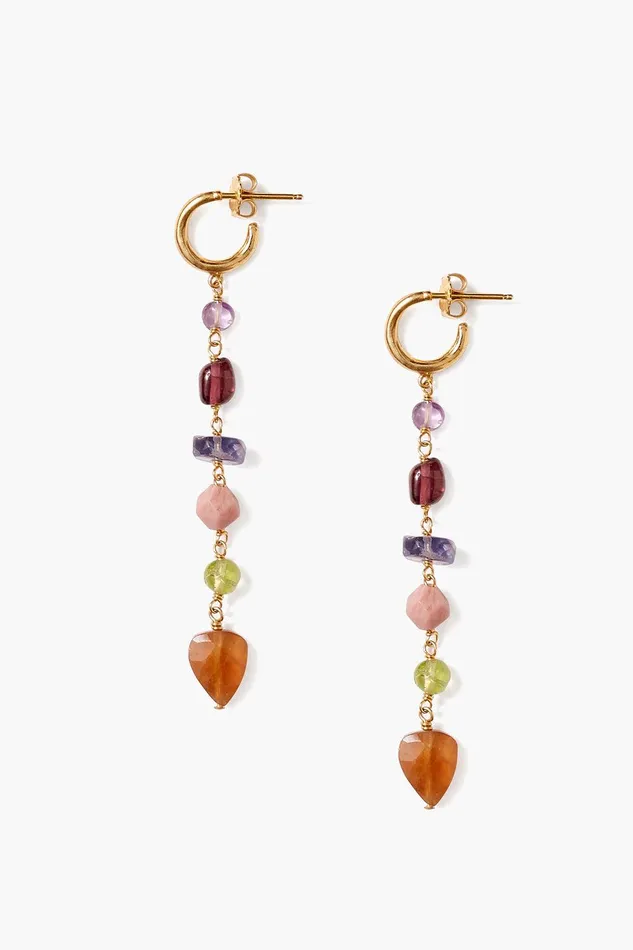 Rahel Tiered Earrings Multi Mix Women Chan Luu Earrings
