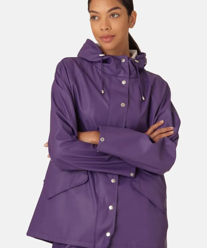 Rain Jacket 8211 Purple Rain Rainwear Ilse Jacobsen Raincoats