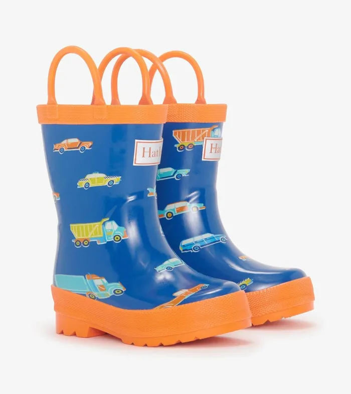 Rainwear Baby and Toddler Hatley Toddler Boys Driving Cars Rain Boots