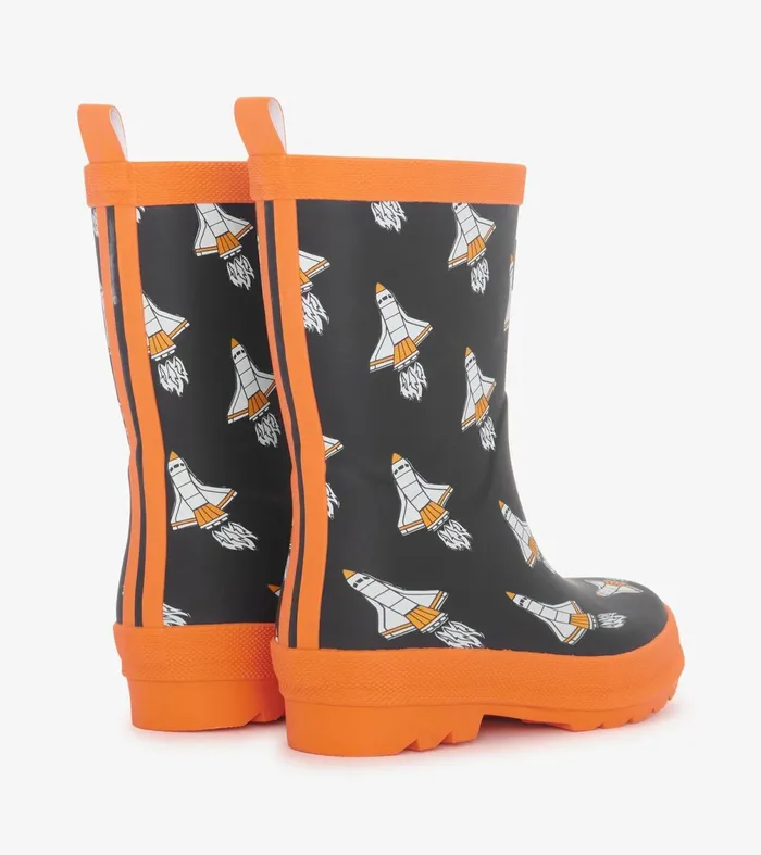 Rainwear Boys Hatley Boys Space Shuttles Matte Rain Boots