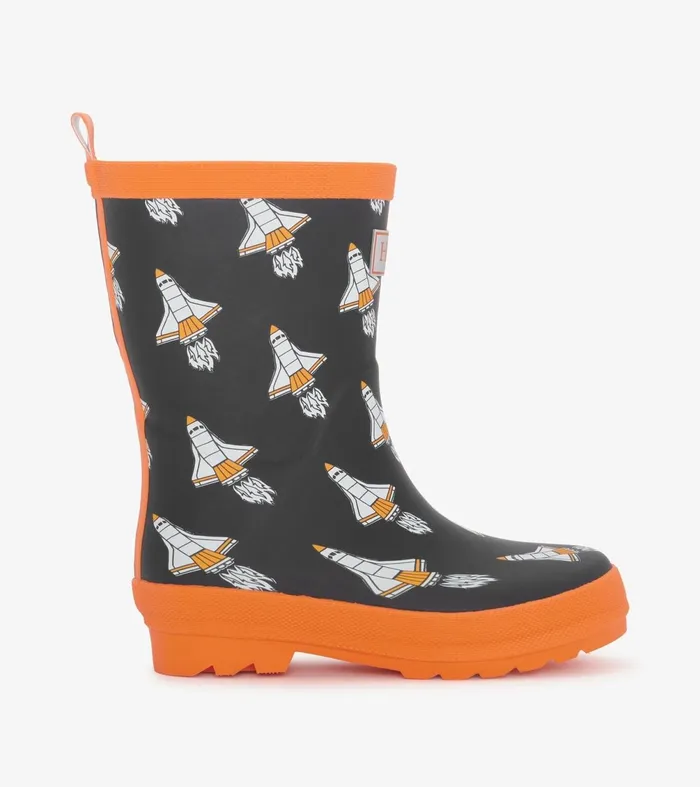 Rainwear Boys Hatley Boys Space Shuttles Matte Rain Boots