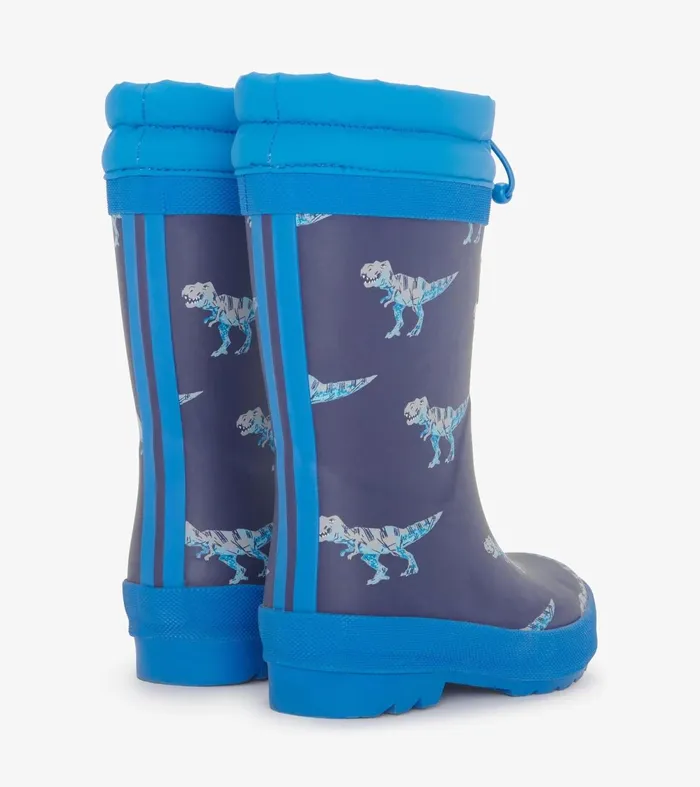 Rainwear Boys Hatley Boys TRex Attack Sherpa Lined Rain Boots