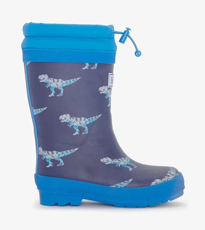 Rainwear Boys Hatley Boys TRex Attack Sherpa Lined Rain Boots