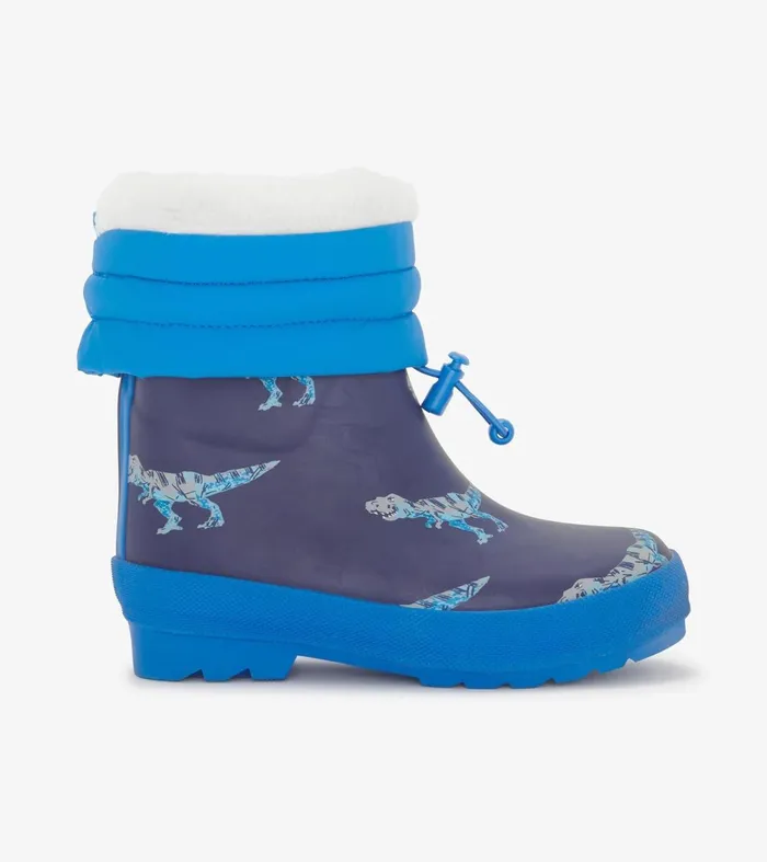 Rainwear Boys Hatley Boys TRex Attack Sherpa Lined Rain Boots