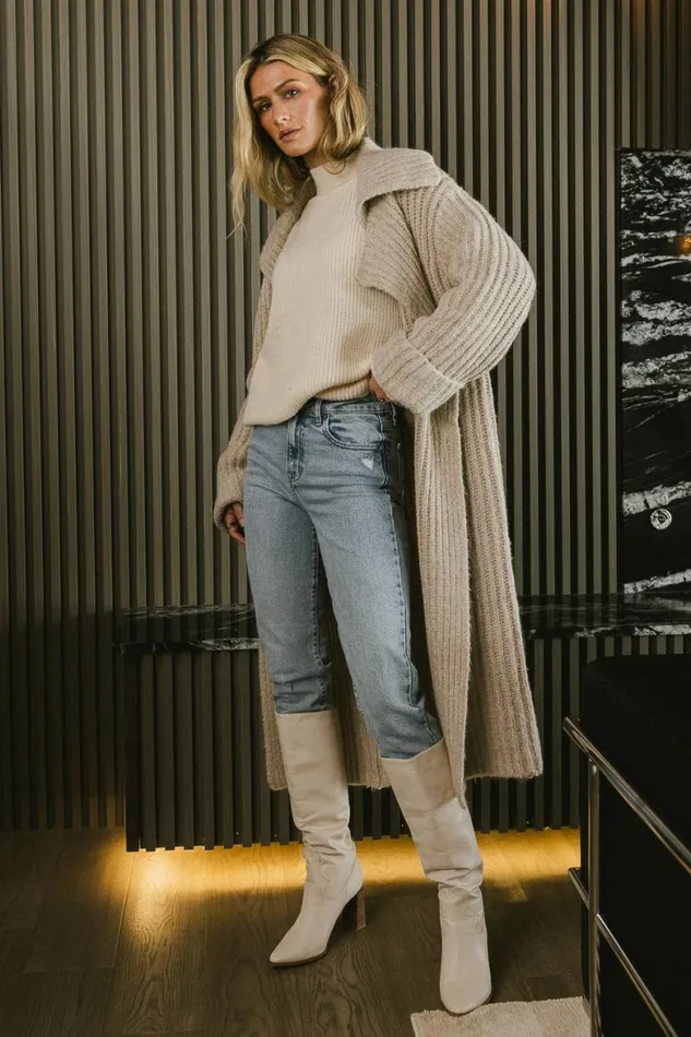 Rio Colorblock Sweater In Brown Brown Women Bohme Tops