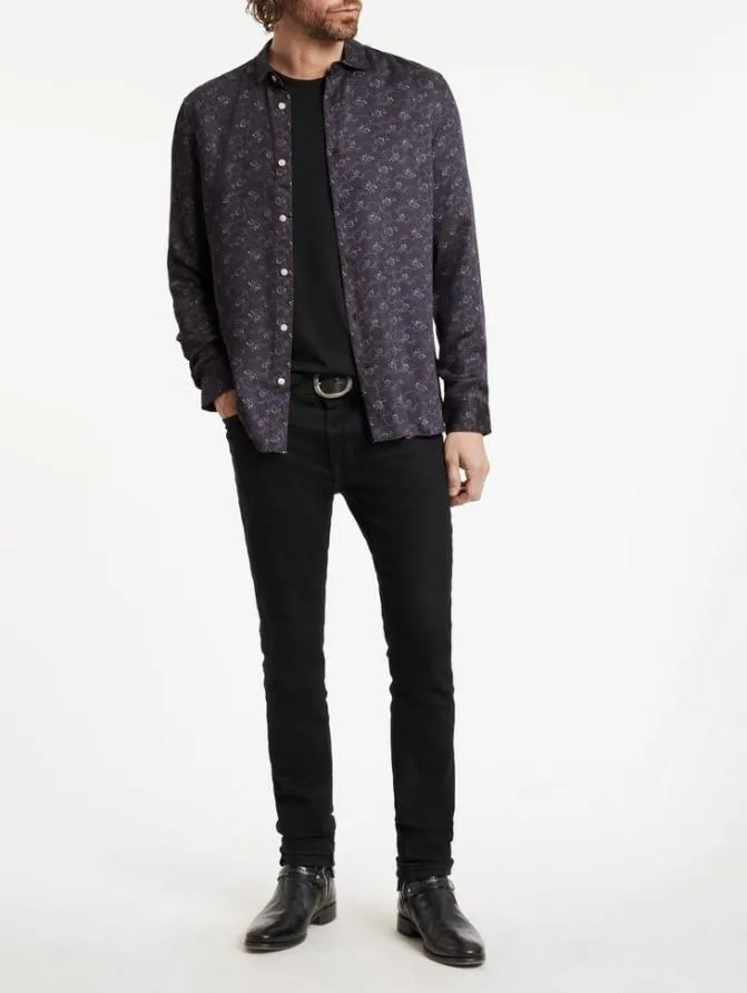 ROSS SHIRT Black Clothing John Varvatos Shirts ROSS SHIRT Black Clothing John Varvatos Shirts