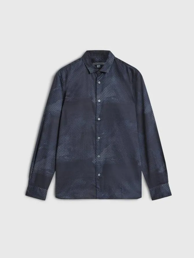 ROSS SHIRT Navy Clothing John Varvatos Shirts
