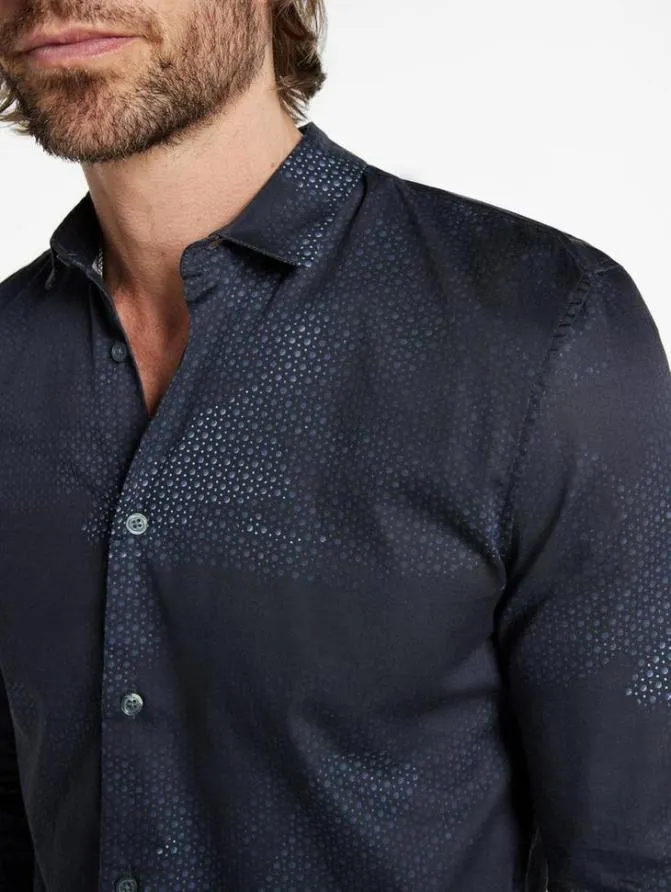 ROSS SHIRT Navy Clothing John Varvatos Shirts