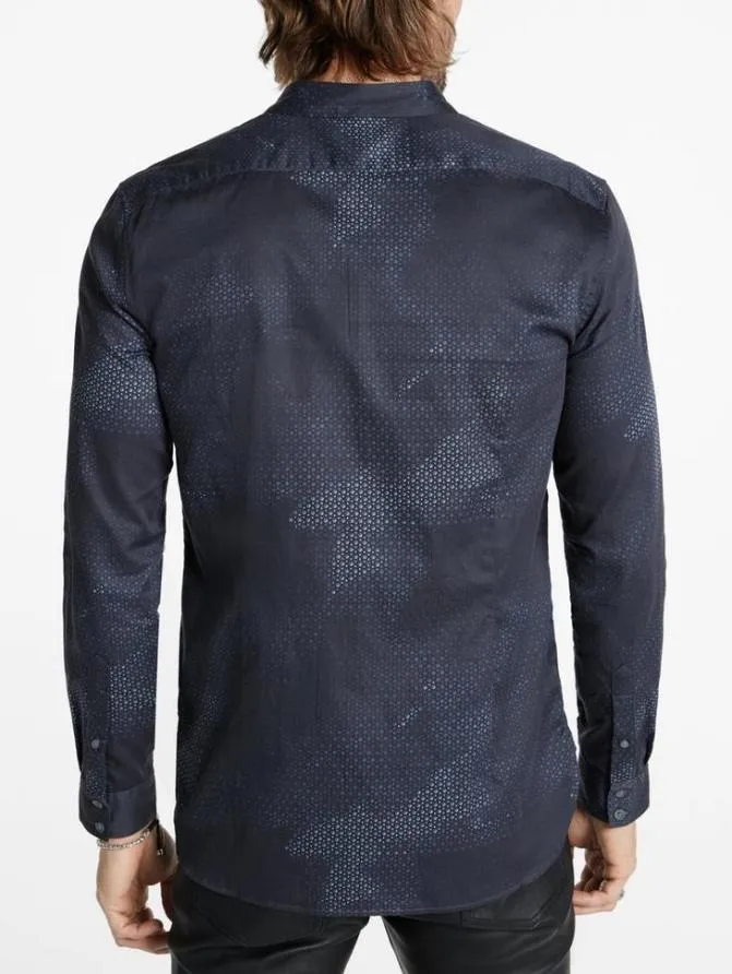 ROSS SHIRT Navy Clothing John Varvatos Shirts