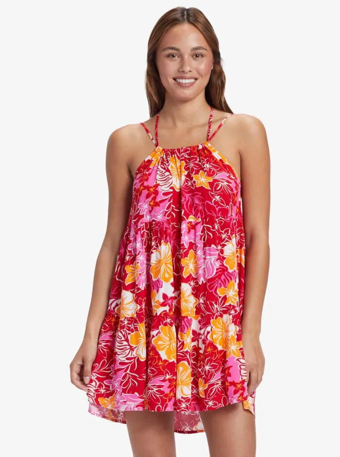 Roxy Dresses Evening Breeze Printed Tent Dress Hilo Hibiscus 8211 Women